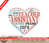 Teacher Assistant Heart SVG SVG