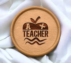 Teacher Apple Checkmark SVG SVG