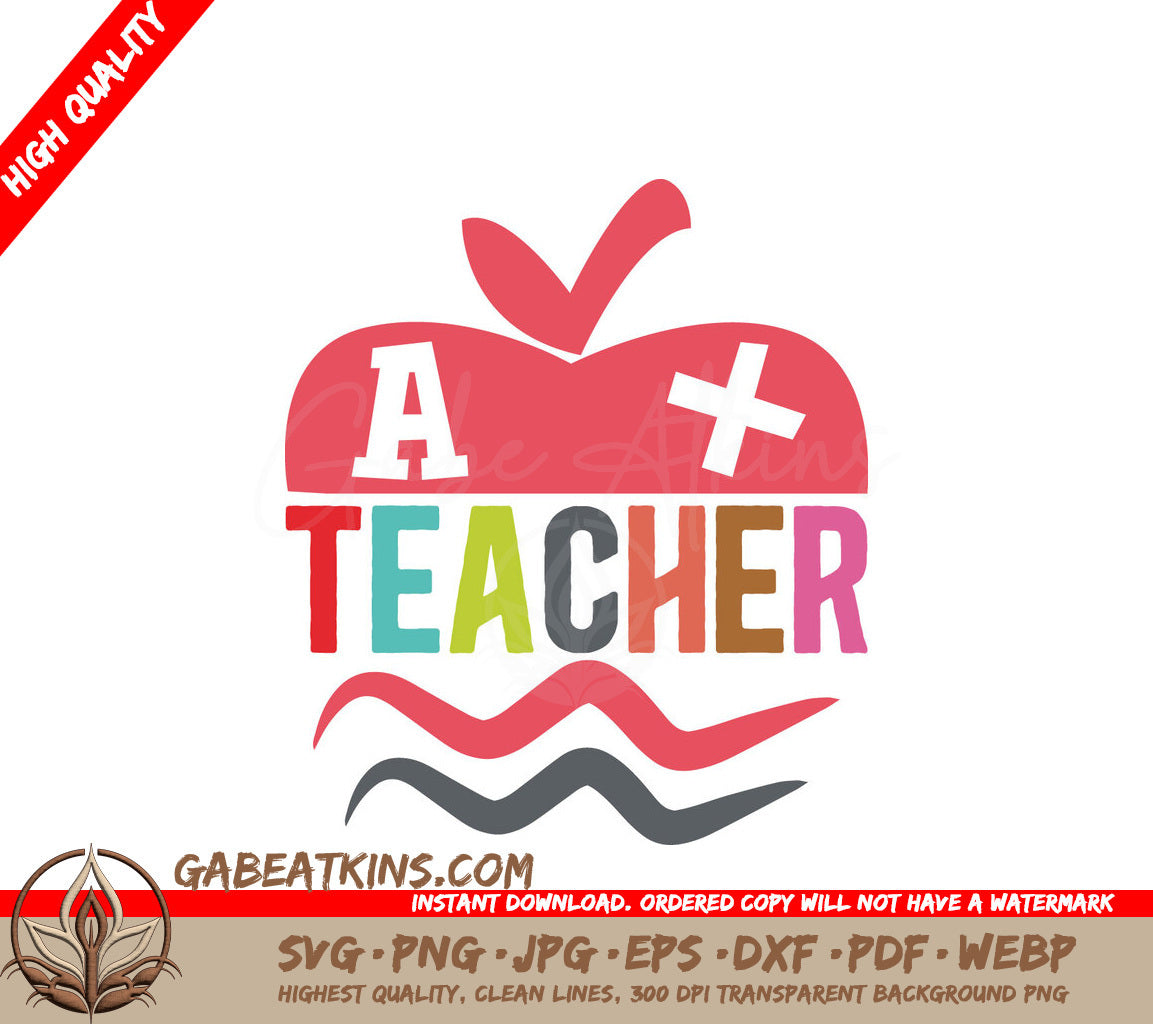 Teacher Apple Checkmark SVG SVG