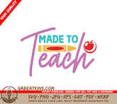 Teacher Apple Crayon SVG SVG