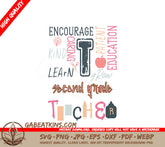 Second Grade Teacher SVG Word Art SVG
