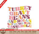 Thanksgiving Turkey Gravy Casserole SVG SVG