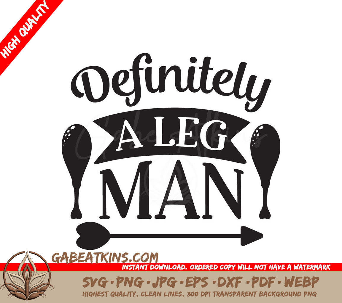 Thanksgiving Leg Man SVG SVG