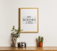 My Redeemer Lives SVG Sticker SVG