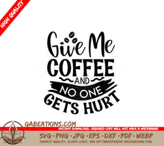 Funny Coffee SVG Sticker SVG