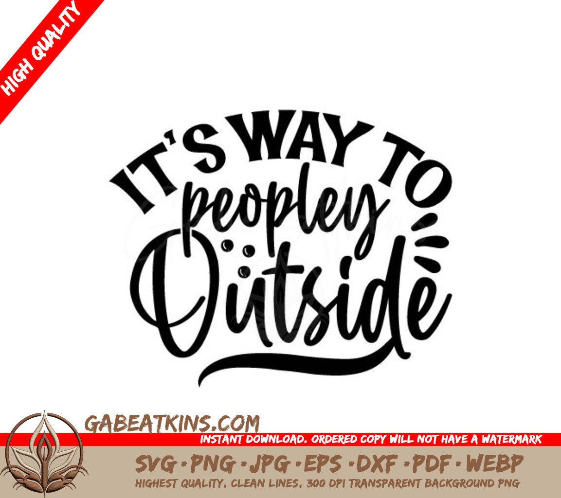 Funny Its Way SVG Sticker SVG