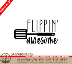 Flippin Awesome Kitchen SVG Sticker SVG