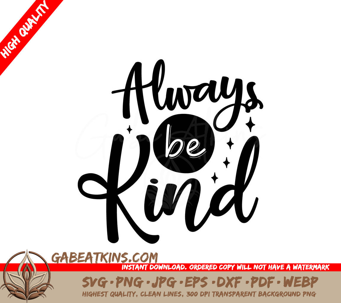 Always Be Kind SVG SVG