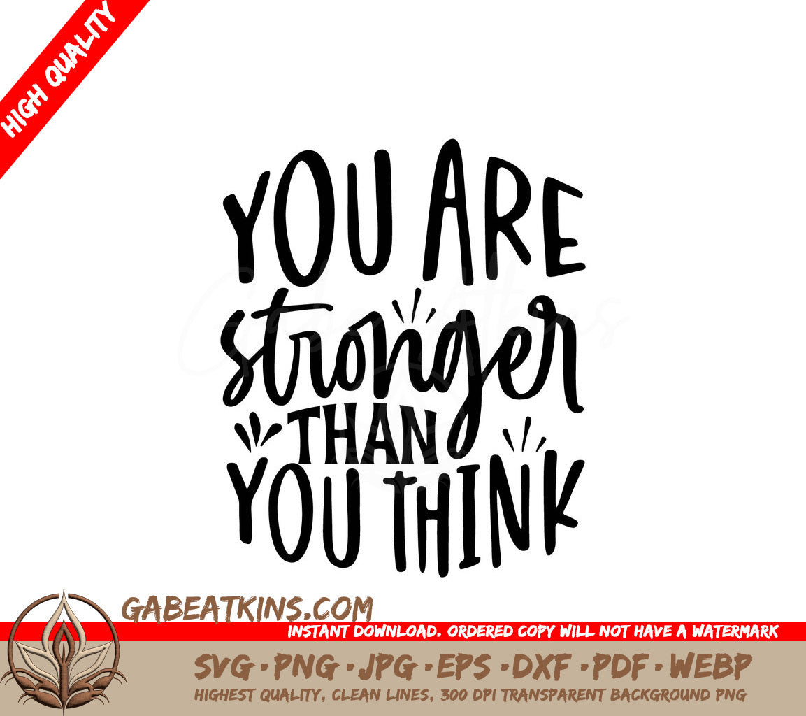 Stronger Than You Think SVG SVG