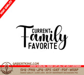 Current Family Favorite SVG SVG