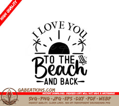 Beach Love SVG Design SVG