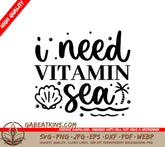 Vitamin Sea SVG Sticker Design SVG