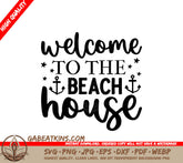 Beach House Welcome SVG Sticker SVG