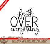 Faith Over Everything SVG Sticker SVG