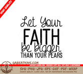 Faith Over Fear SVG Sticker SVG