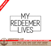 My Redeemer Lives SVG Sticker SVG