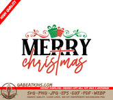 Merry Christmas Gift SVG Stickers SVG