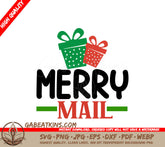 Merry Mail SVG Stickers SVG