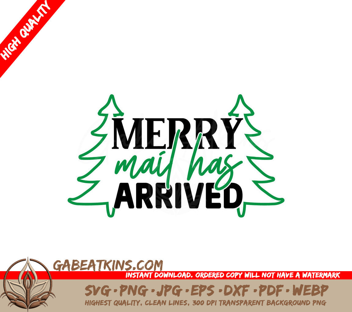 Merry Mail Has Arrived SVG Sticker SVG