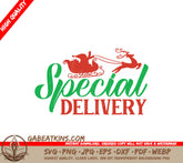 Santa Special Delivery SVG Sticker SVG
