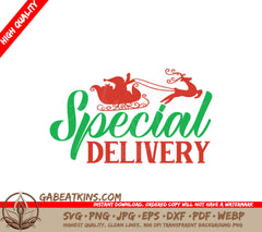 Santa Special Delivery SVG Sticker SVG