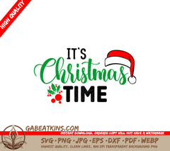 Christmas Santa Hat SVG Sticker SVG
