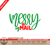 Merry Mail Christmas SVG Stickers SVG