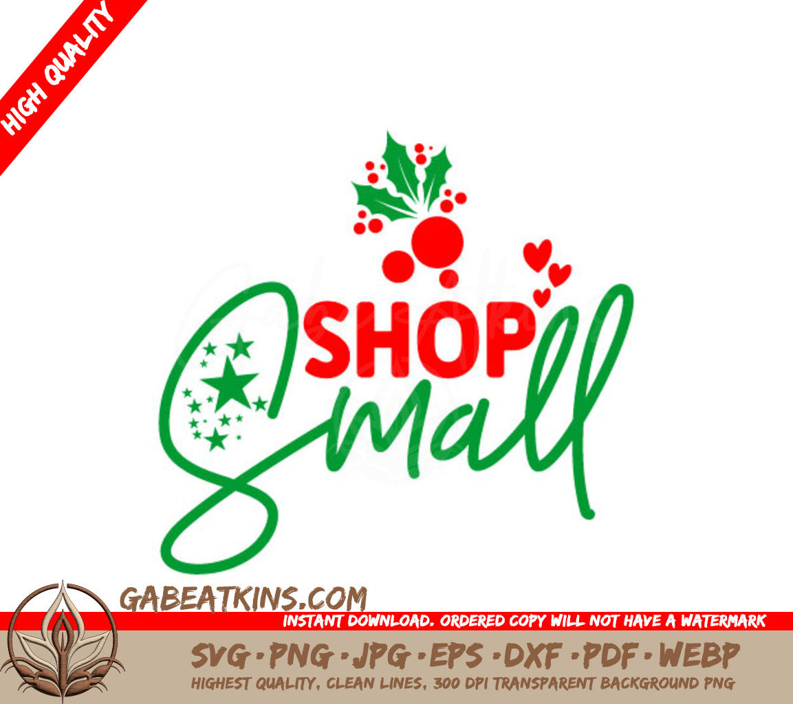 Christmas Shop Small SVG Stickers SVG