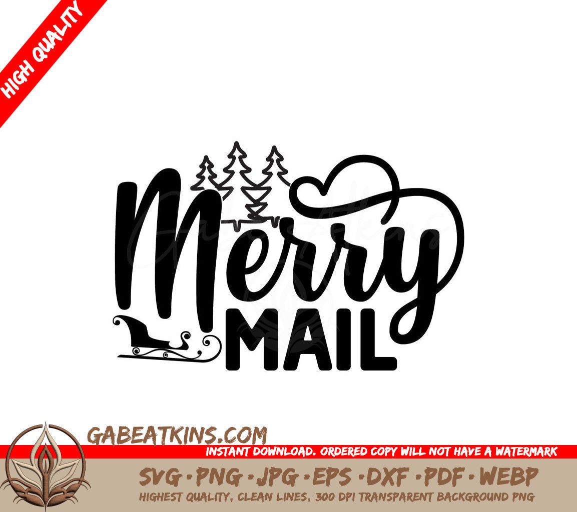 Merry Mail SVG SVG