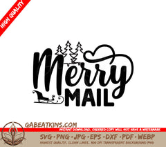 Merry Mail SVG SVG