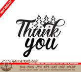 Thank You SVG Sticker SVG