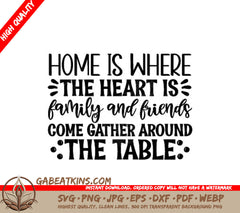 Family Gather Table SVG SVG