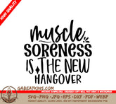 Muscle Soreness Hangover SVG Sticker SVG