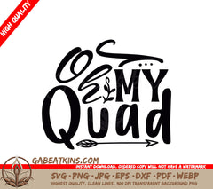 Oh My Quad SVG Fitness Design SVG