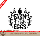 Farm Fresh Eggs SVG Design SVG