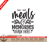 Meals & Memories SVG Sticker SVG