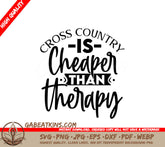 Cross Country Therapy SVG Sticker SVG