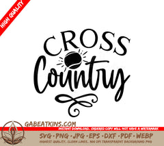 Cross Country SVG Sticker SVG
