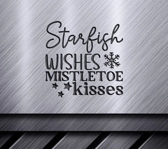 Starfish Wishes Mistletoe Kisses SVG SVG