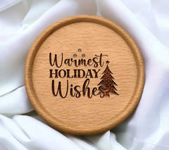 Warmest Wishes Christmas Tree SVG SVG