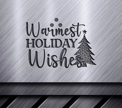 Warmest Wishes Christmas Tree SVG SVG
