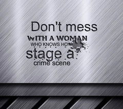 Crime Scene Staging SVG Poster SVG