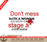 Crime Scene Staging SVG Poster SVG