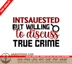 True Crime Discussion SVG SVG
