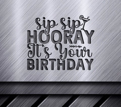 Birthday Wine Bag SVG Design SVG