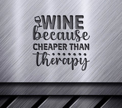Wine Therapy SVG Design SVG