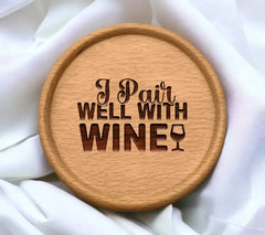 Wine Pairing SVG Design SVG