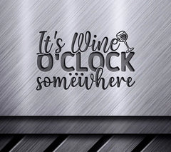 Wine OClock SVG Design SVG