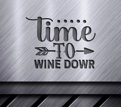 Wine Down Arrow SVG SVG