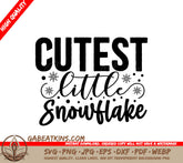 Cutest Snowflake SVG Winter Sticker SVG